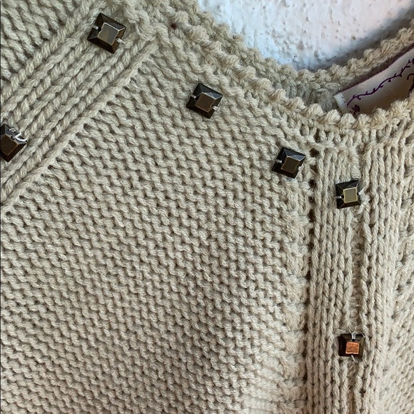 Intrigue Dazzle Detail Gems Sweater sz M - Picture 3 of 6